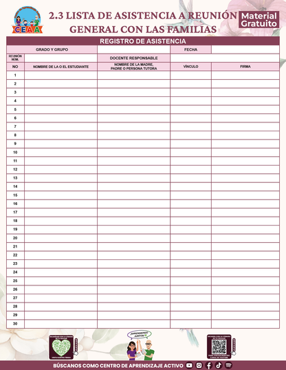 BITÁCORA PARA LA ORGANIZACIÓN Y SEGUIMIENTO PARA LA ATENCIÓN A MADRES Y PADRES DE FAMILIA V1 en PDF