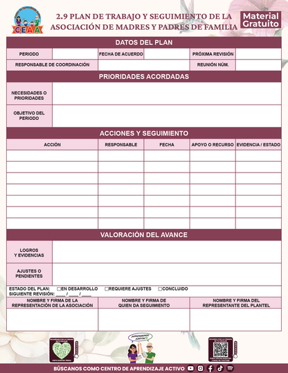 BITÁCORA PARA LA ORGANIZACIÓN Y SEGUIMIENTO PARA LA ATENCIÓN A MADRES Y PADRES DE FAMILIA V1 en PDF