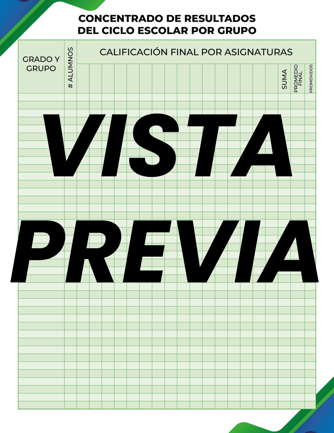 Agenda Formal Verde-azul DIRECTOR Primaria