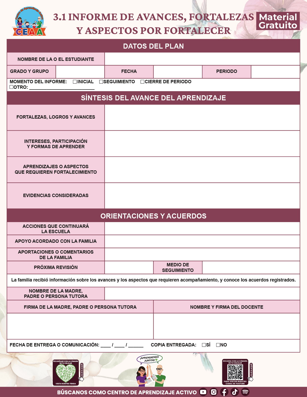 BITÁCORA PARA LA ORGANIZACIÓN Y SEGUIMIENTO PARA LA ATENCIÓN A MADRES Y PADRES DE FAMILIA V1 en PDF