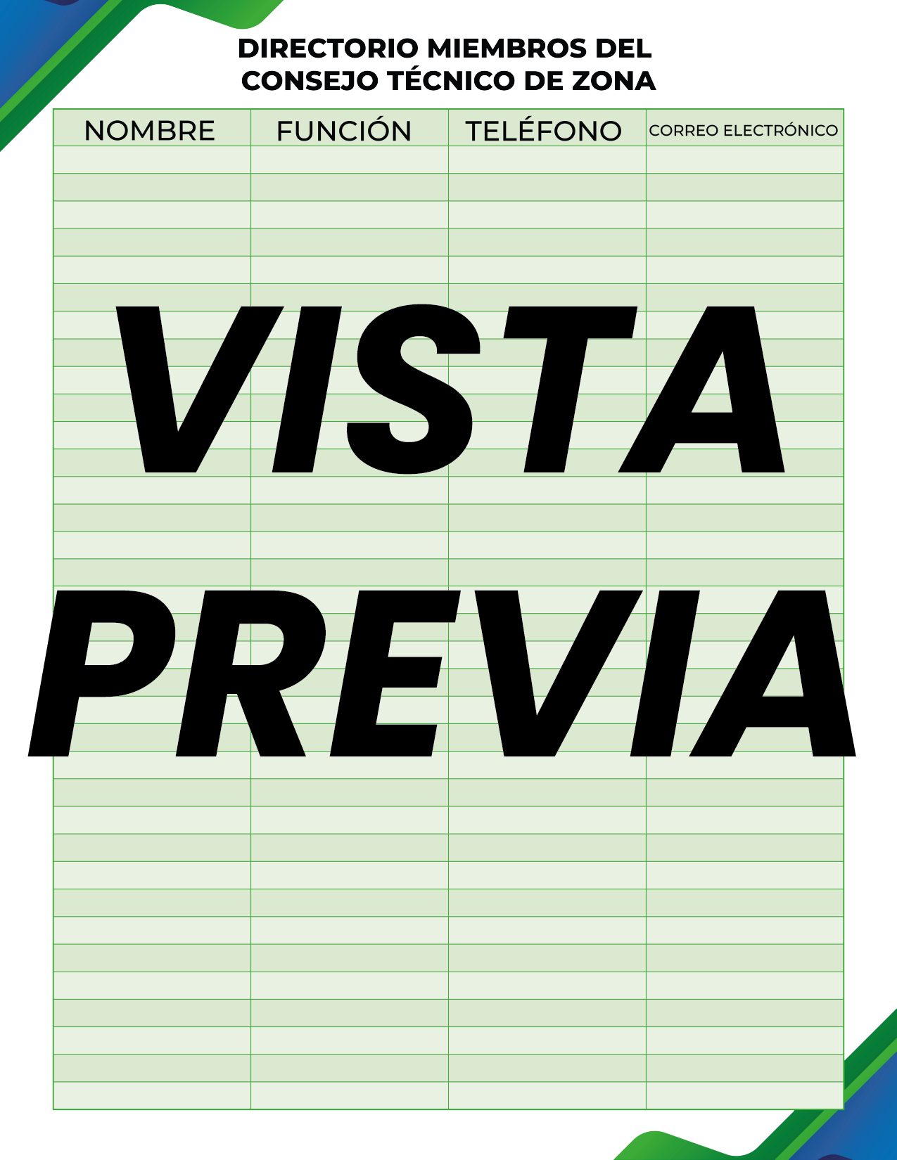 Agenda Formal Verde-azul DIRECTOR Primaria