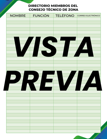 Agenda Formal Verde-azul DIRECTOR Primaria
