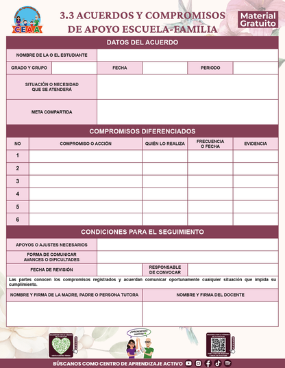 BITÁCORA PARA LA ORGANIZACIÓN Y SEGUIMIENTO PARA LA ATENCIÓN A MADRES Y PADRES DE FAMILIA V1 en PDF