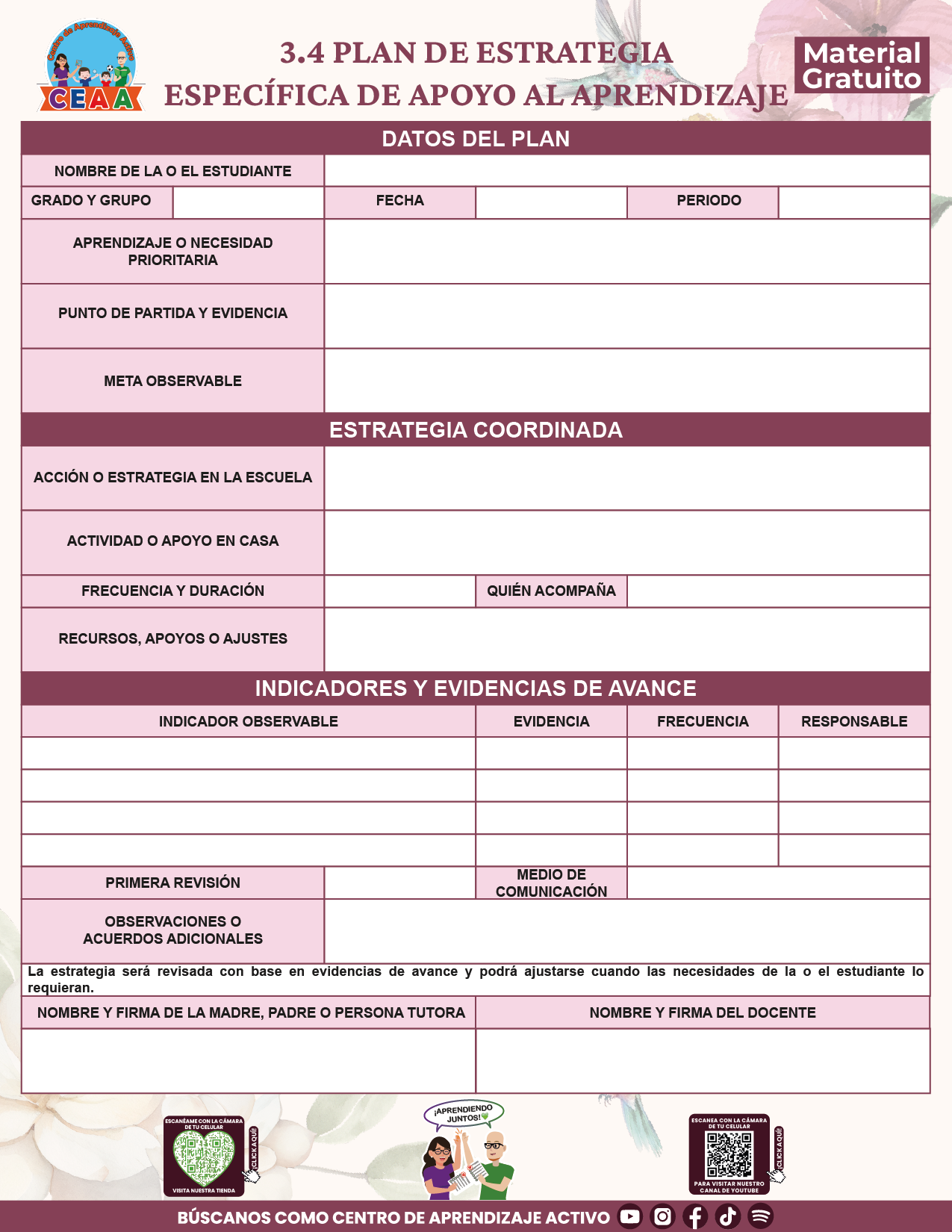 BITÁCORA PARA LA ORGANIZACIÓN Y SEGUIMIENTO PARA LA ATENCIÓN A MADRES Y PADRES DE FAMILIA V1 en PDF