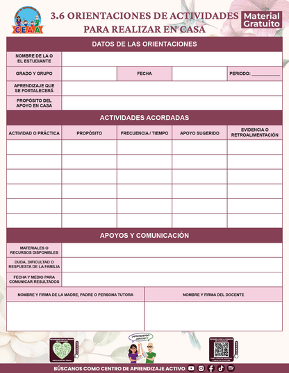 BITÁCORA PARA LA ORGANIZACIÓN Y SEGUIMIENTO PARA LA ATENCIÓN A MADRES Y PADRES DE FAMILIA V1 en PDF