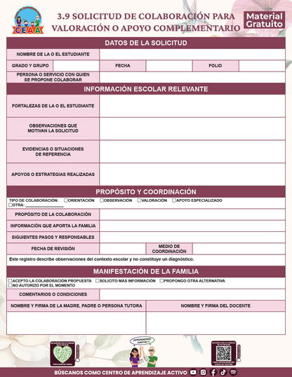 BITÁCORA PARA LA ORGANIZACIÓN Y SEGUIMIENTO PARA LA ATENCIÓN A MADRES Y PADRES DE FAMILIA V1 en PDF
