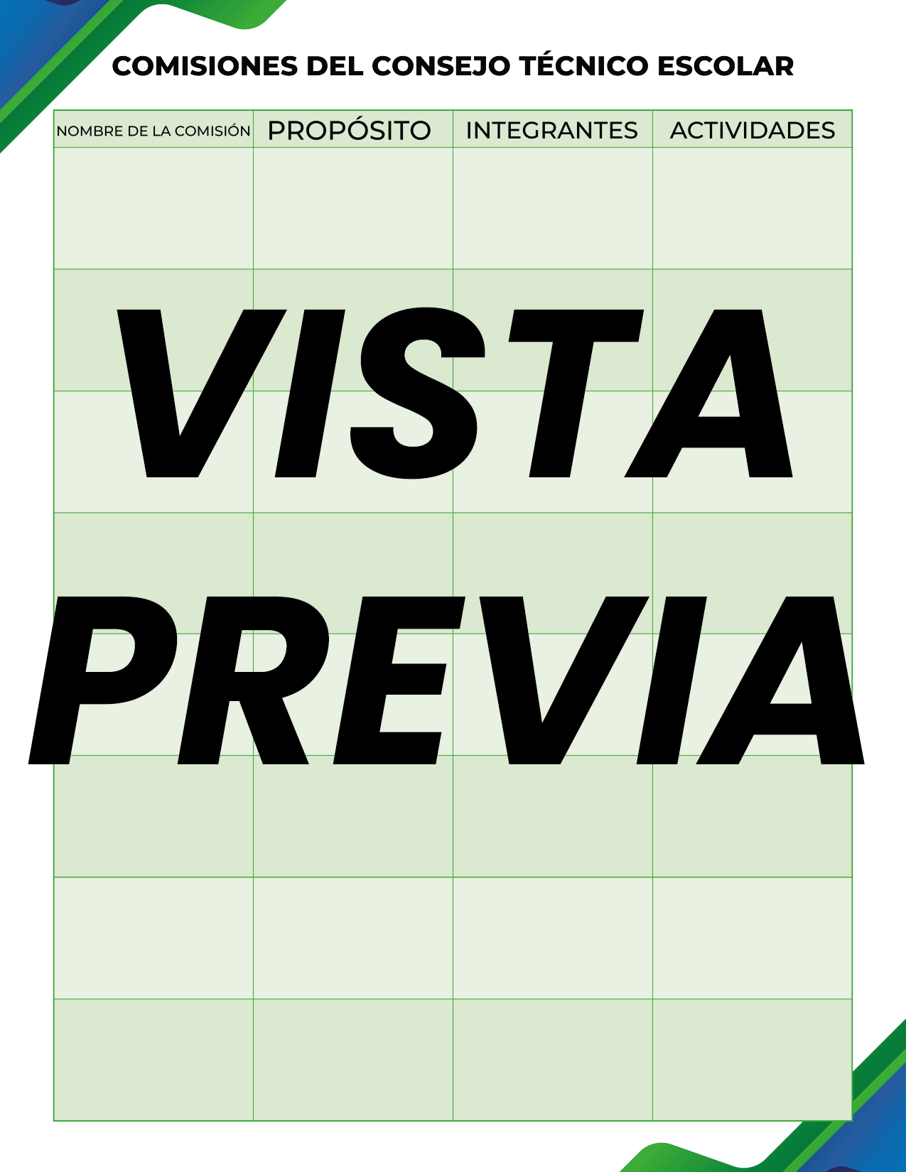 Agenda Formal Verde-azul DIRECTOR Primaria