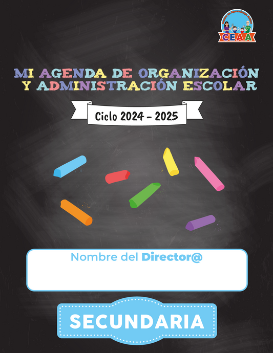 Agenda Gises DIRECTOR Secundaria Ciclo Escolar 2024 - 2025 en PDF