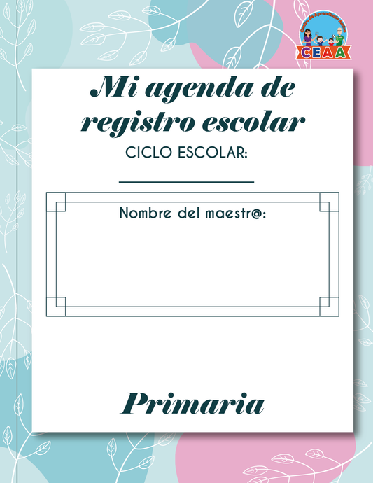 Agenda Flores MAESTRO Primaria