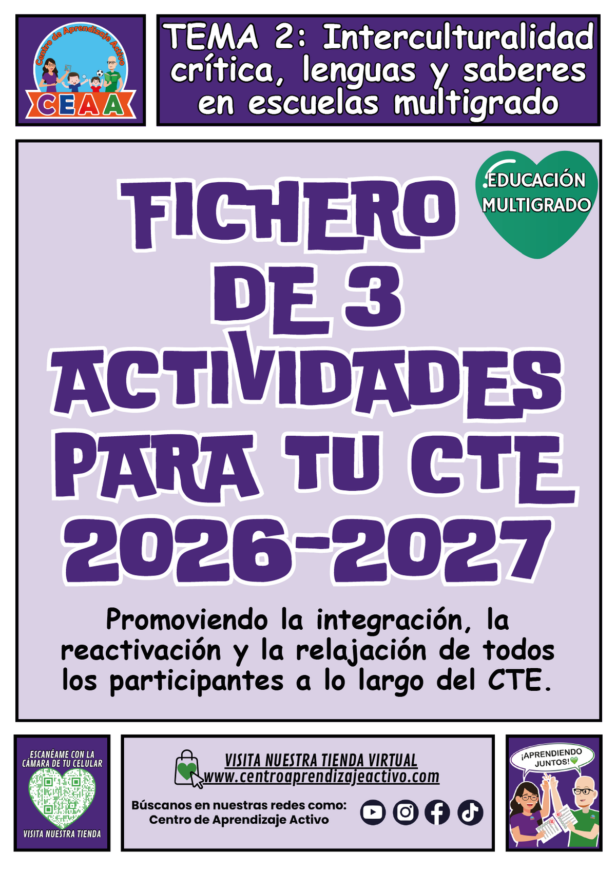 Fichero de 3 Actividades para tu CTE Educación Multigrado Tema 2