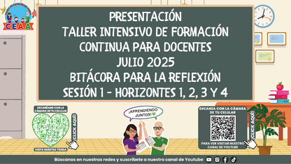 Presentación Taller Intensivo Sesión 1 - Bitácora para la Reflexión Editable en PowerPoint