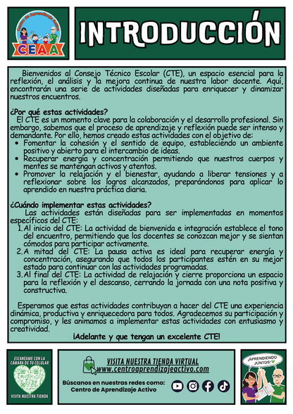 Fichero de 3 Actividades para tu CTE Educación Básica Tema 5
