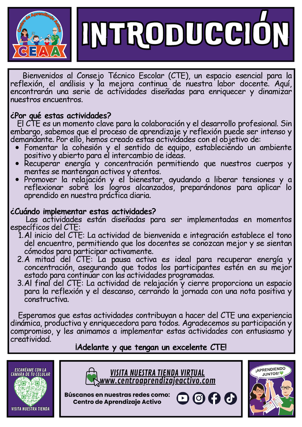 Fichero de 3 Actividades para tu CTE Educación Multigrado Tema 2