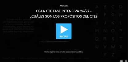 4 Juegos Interactivos para tu CTE Fase Intensiva Sesión 1 y 2 (Requieren conexión a Internet)