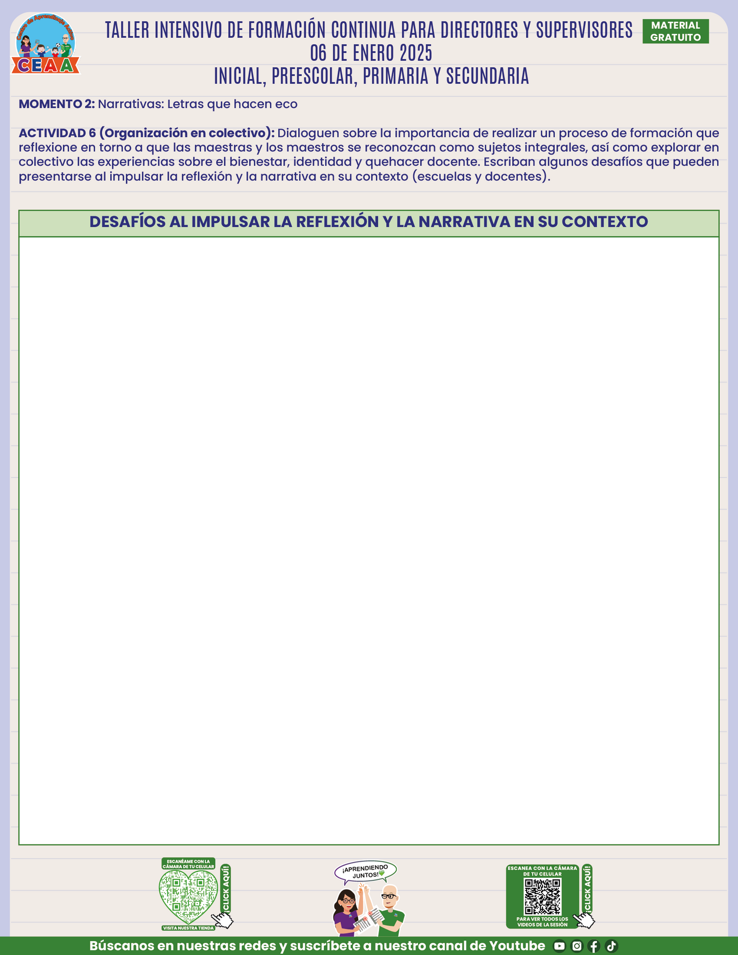 Formato de Productos en PDF Taller Intensivo Directores Enero 2025