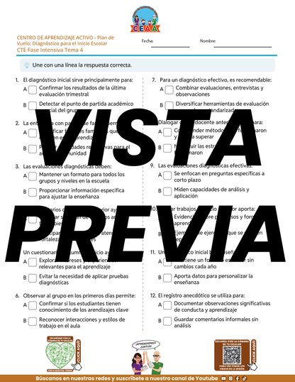 Juegos de Estudio para Imprimir CTE Fase Intensiva Tema 3 y 4 en PDF