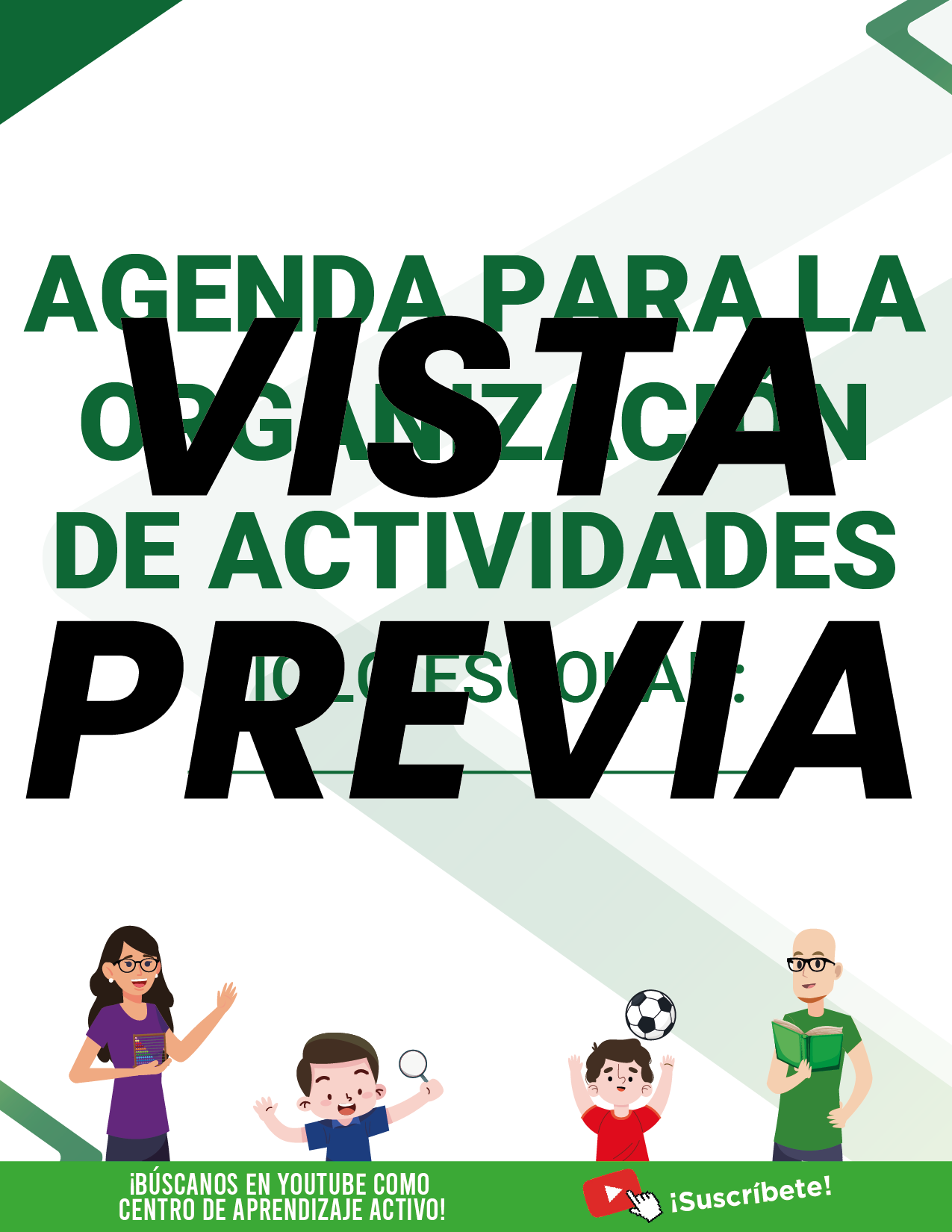 Agenda Formal Verde DIRECTOR Secundaria