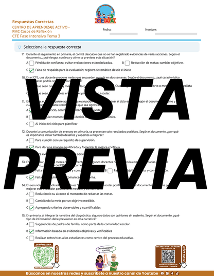 Juegos de Estudio para Imprimir CTE Fase Intensiva Tema 3 y 4 en PDF
