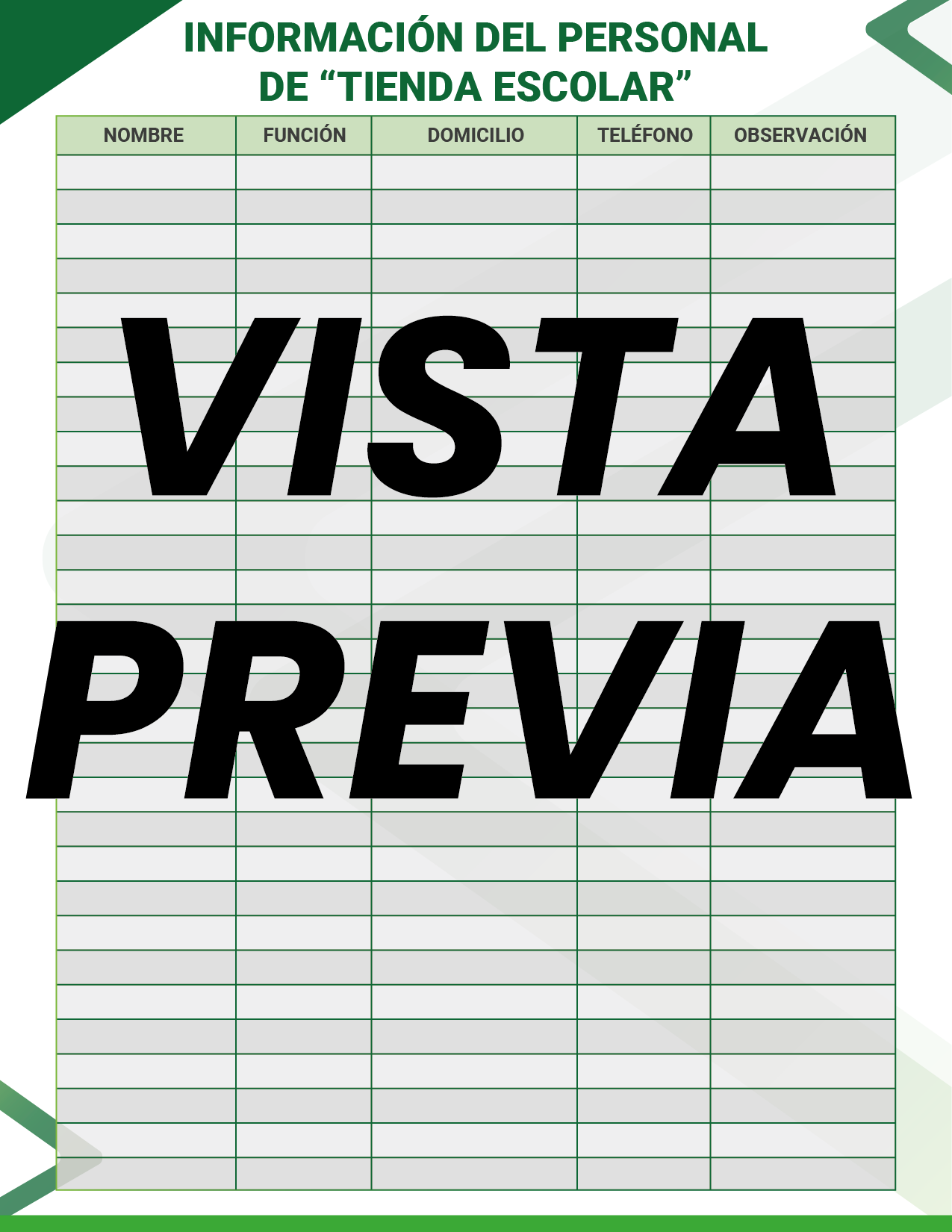 Agenda Formal Verde DIRECTOR Secundaria