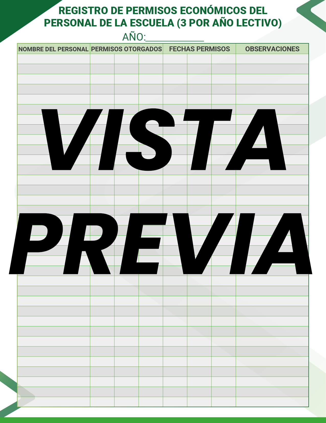 Agenda Formal Verde DIRECTOR Secundaria