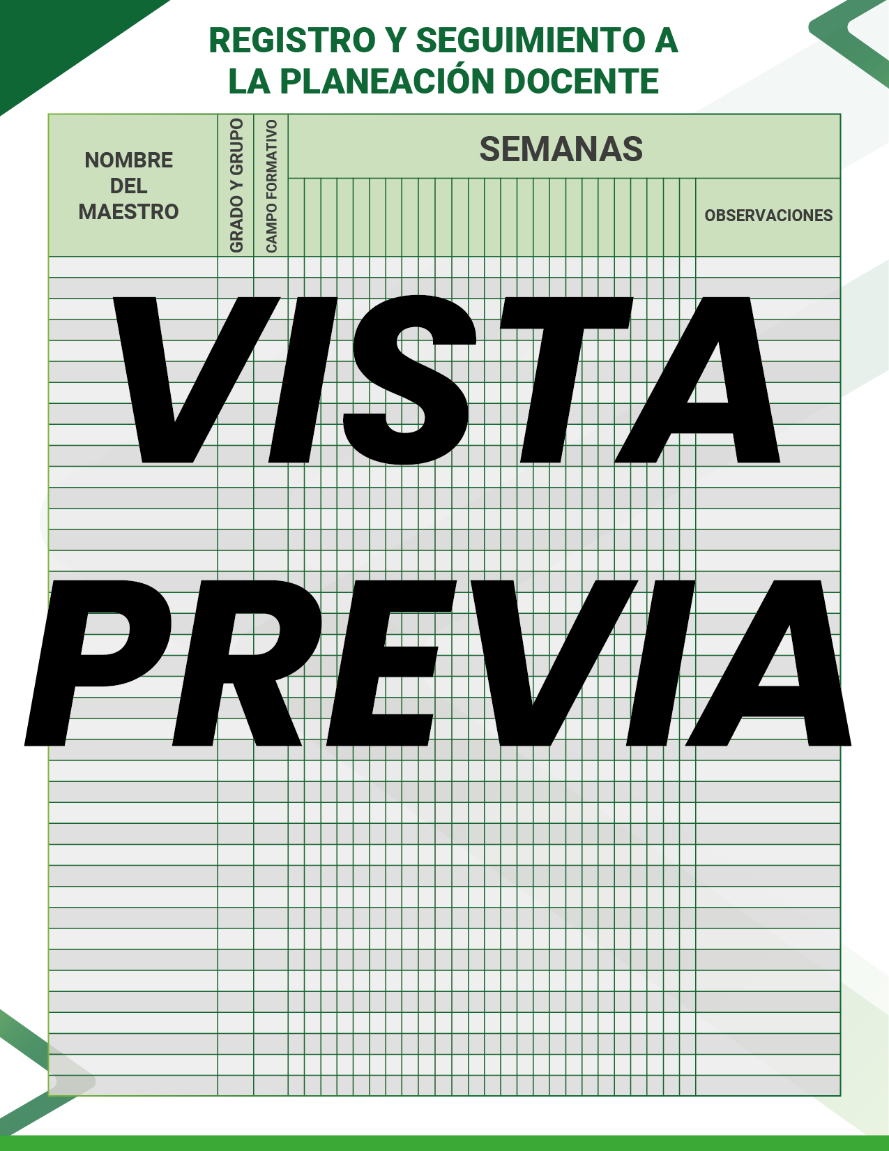 Agenda Formal Verde DIRECTOR Secundaria