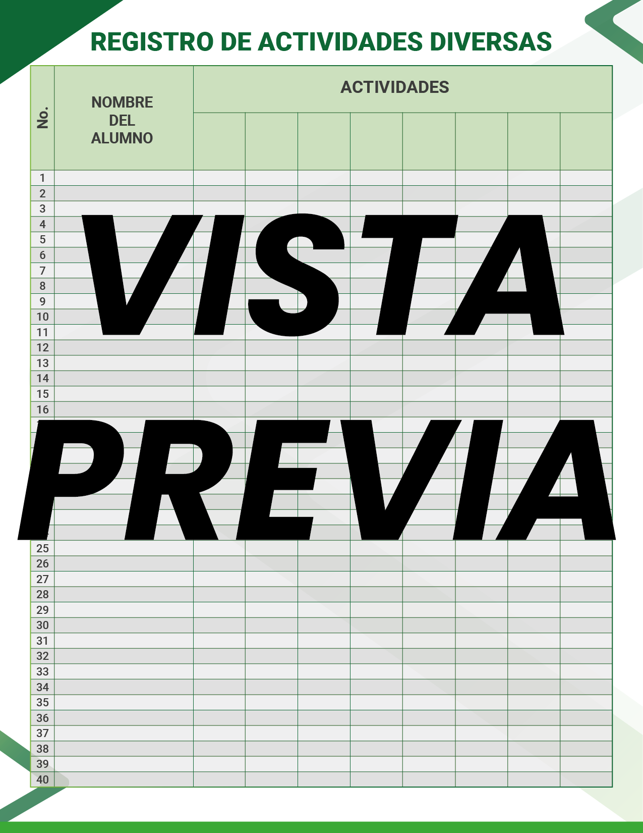 Agenda Formal Verde DIRECTOR Secundaria