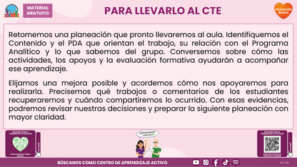 Resumen CTE del Tema 1: EL PLANO DIDÁCTICO ¿CÓMO LLEVARLO AL TRABAJO COTIDIANO DE NUESTRA ESCUELA? en PDF