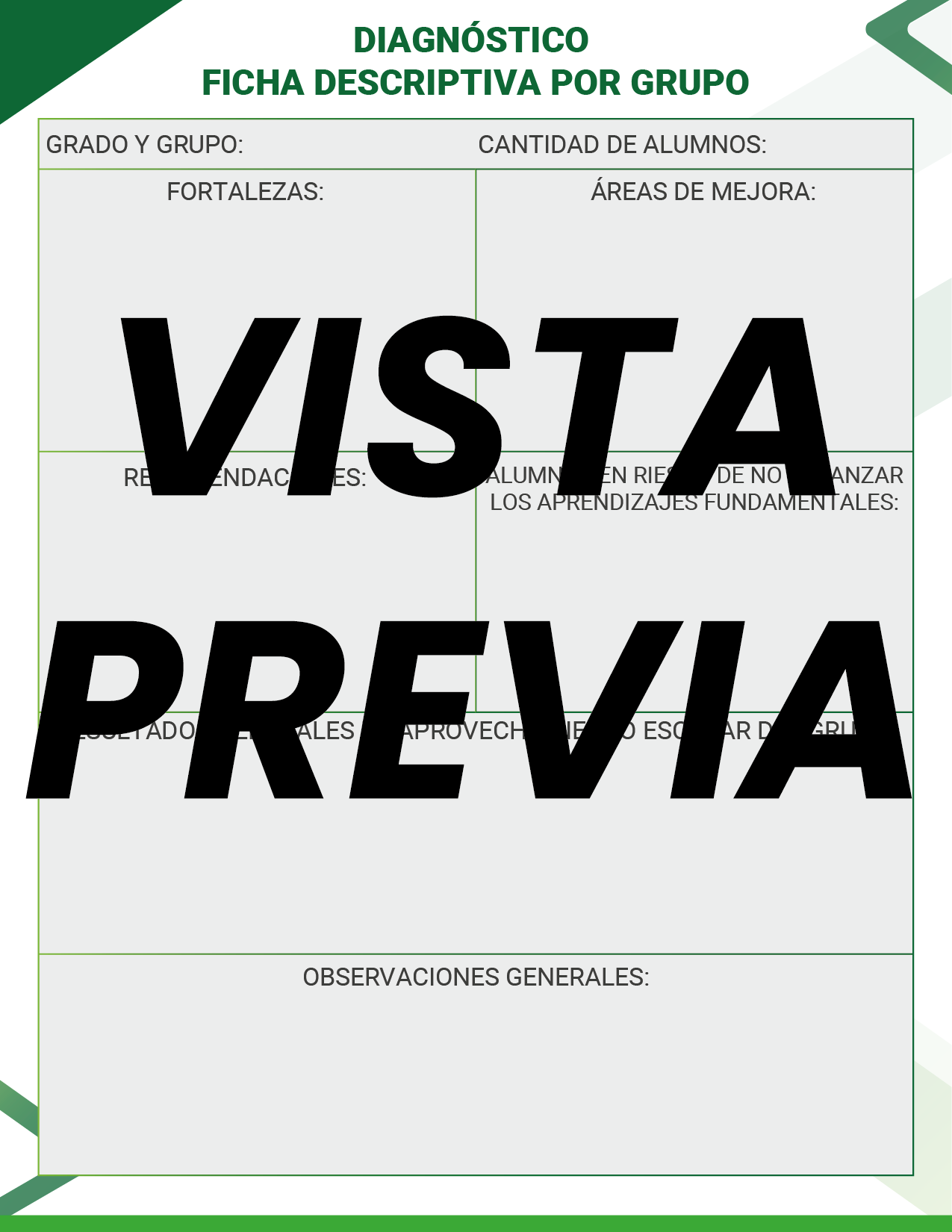 Agenda Formal Verde DIRECTOR Secundaria