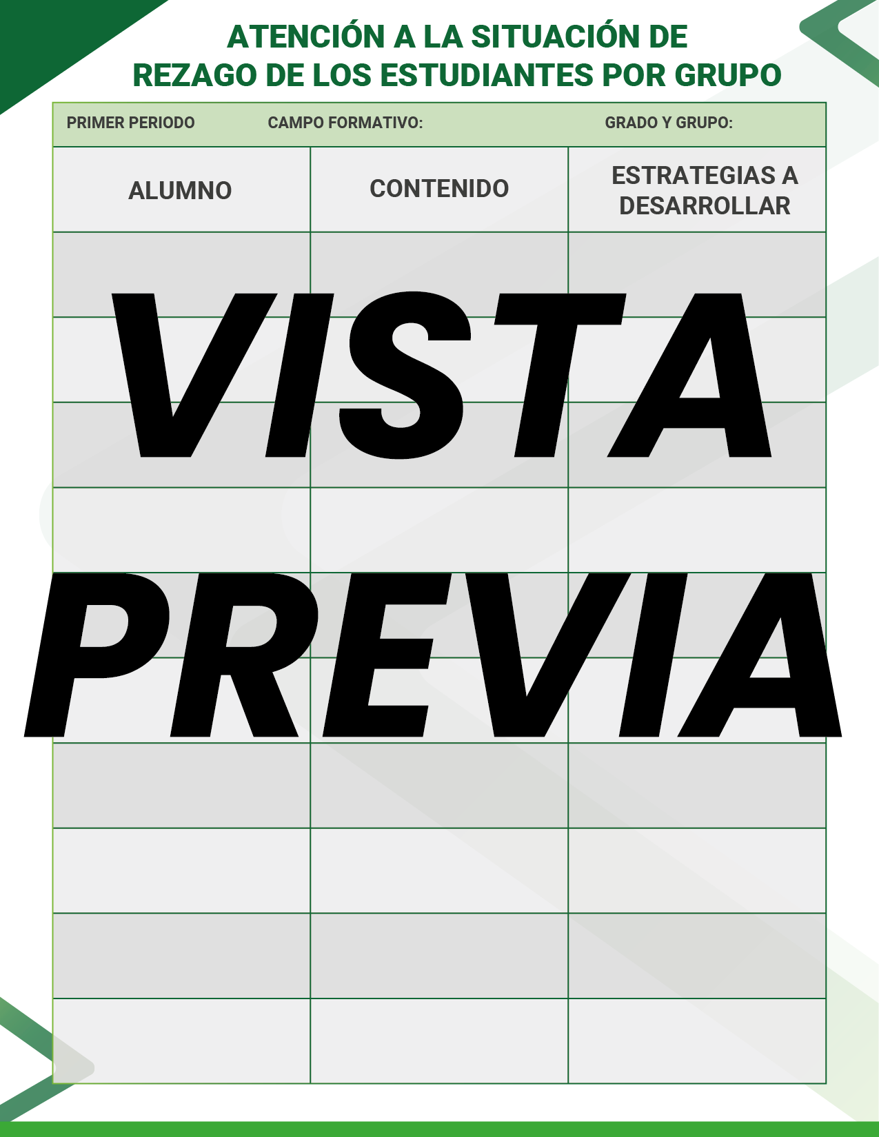 Agenda Formal Verde DIRECTOR Secundaria