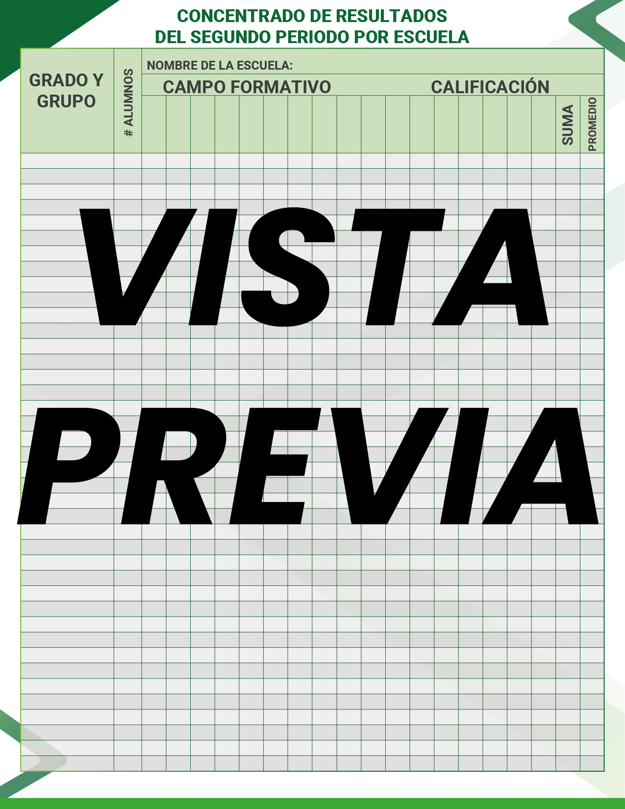 Agenda Formal Verde DIRECTOR Secundaria