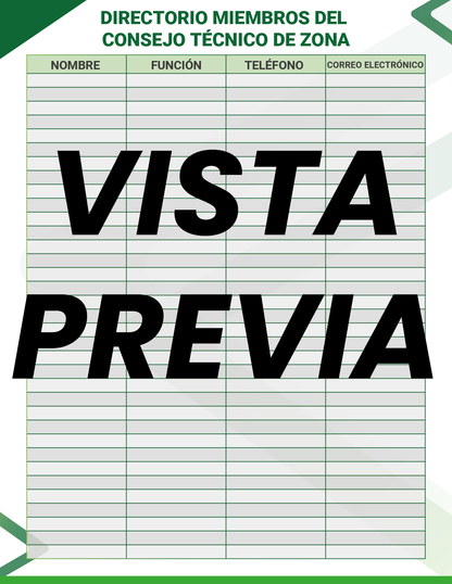 Agenda Formal Verde DIRECTOR Secundaria