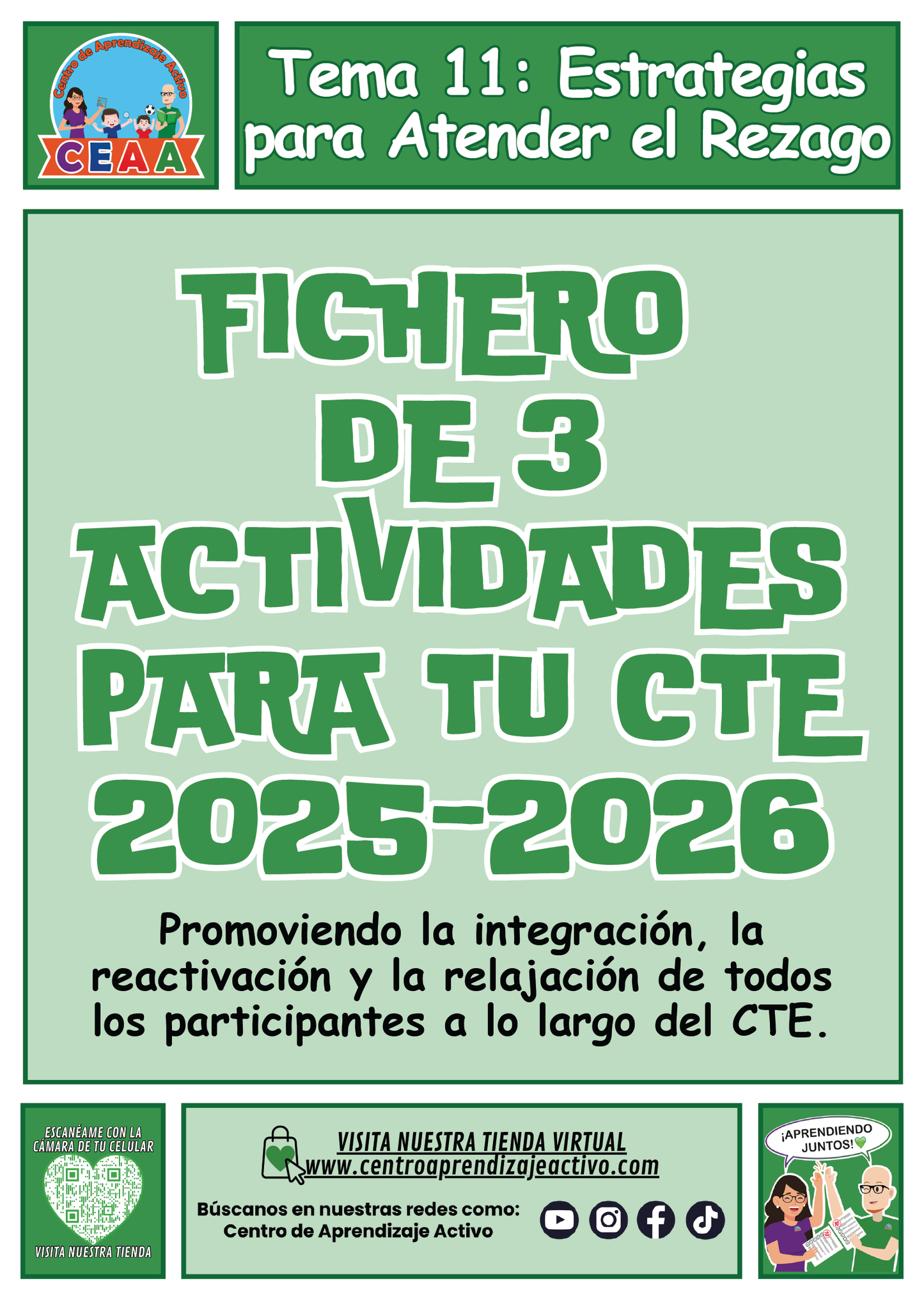 Fichero 3 Actividades para tu CTE Tema 11: Estrategias para Atender el Rezago