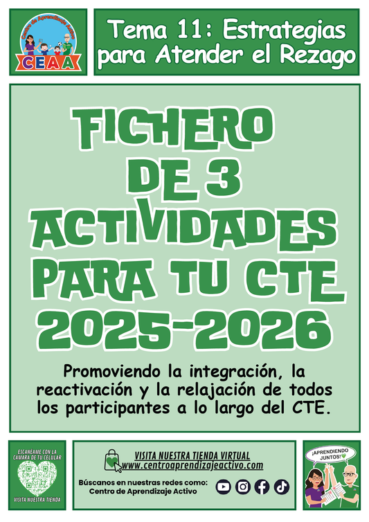 Fichero 3 Actividades para tu CTE Tema 11: Estrategias para Atender el Rezago