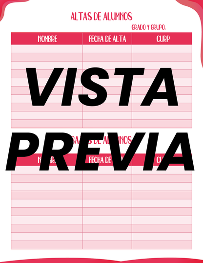 Agenda Roja DIRECTOR Secundaria