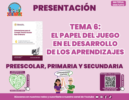 Presentación CTE TEMA 6: EL PAPEL DEL JUEGO EN EL DESARROLLO DE LOS APRENDIZAJES