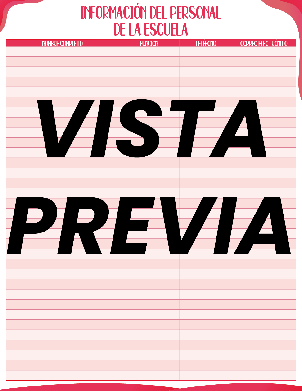 Agenda Roja MAESTRO Preescolar