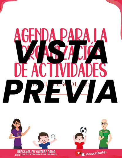 Agenda Roja MAESTRO Preescolar