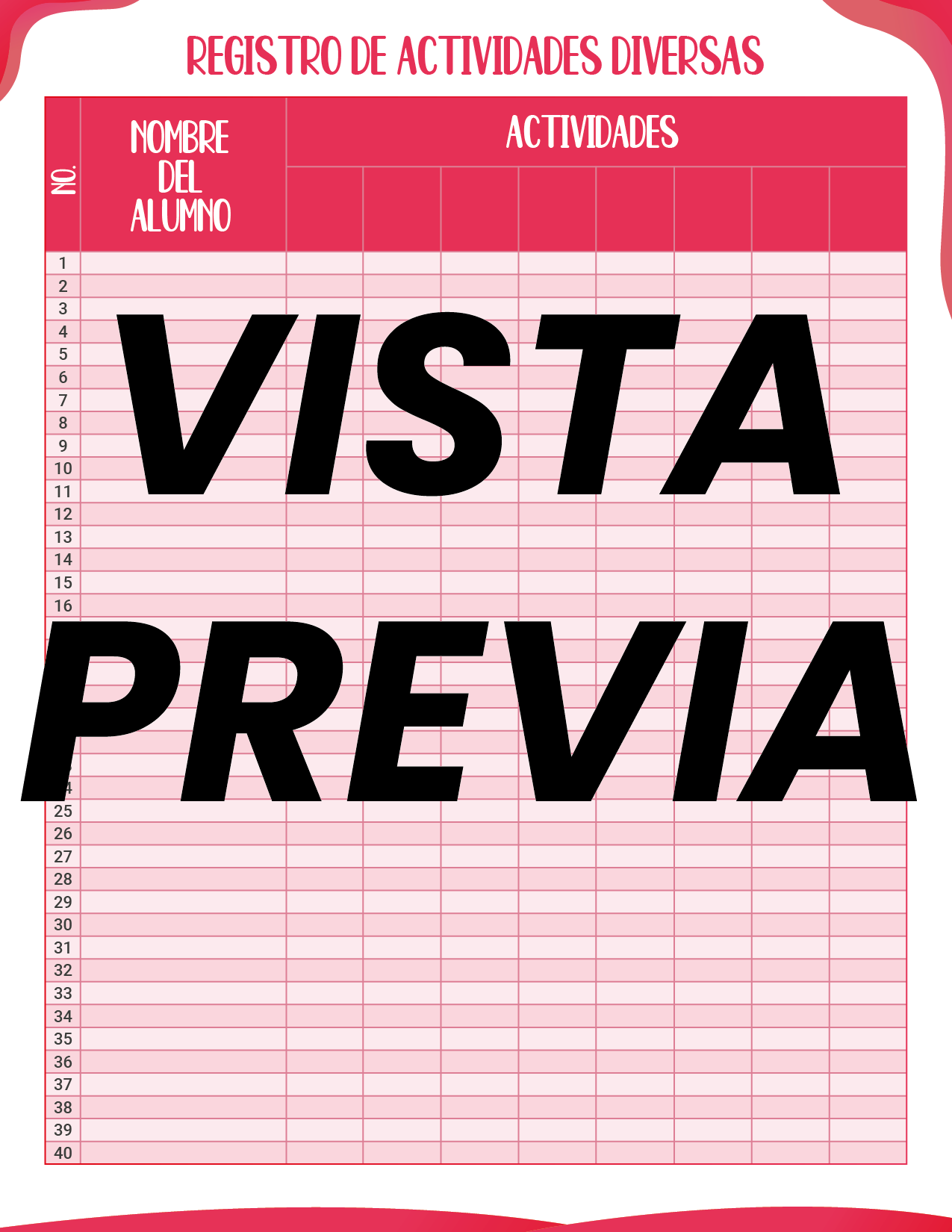 Agenda Roja MAESTRO Preescolar