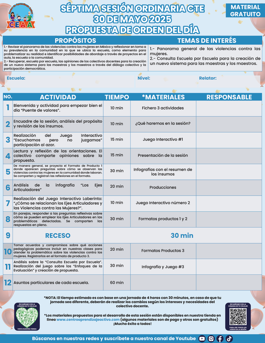 Propuesta Orden del Día CTE Sesión 7 Mayo 2025 en PDF