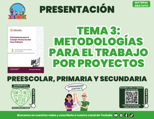 Presentación CTE TEMA 3: METODOLOGÍAS PARA EL TRABAJO POR PROYECTOS