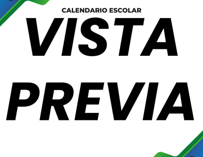 Agenda Formal Verde-azul MAESTRO Preescolar
