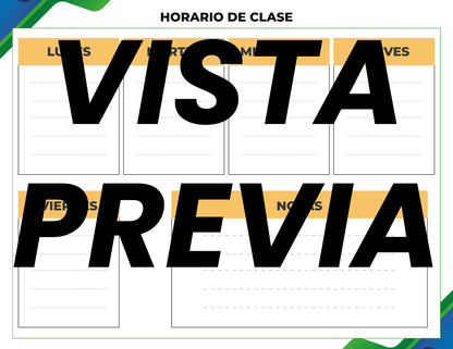 Agenda Formal Verde-azul MAESTRO Preescolar