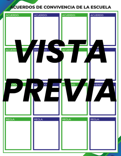 Agenda Formal Verde-azul MAESTRO Preescolar
