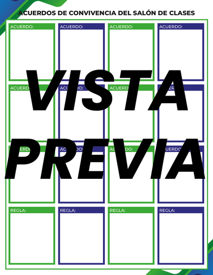 Agenda Formal Verde-azul MAESTRO Preescolar