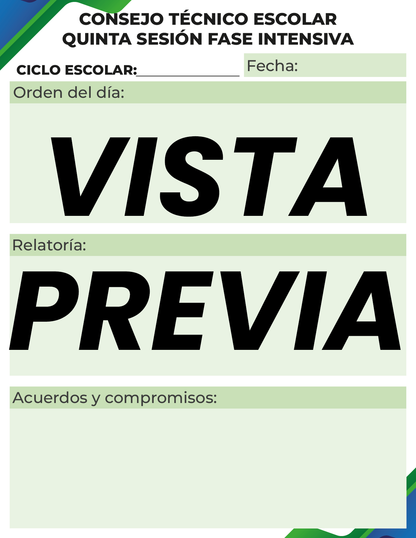 Agenda Formal Verde-azul MAESTRO Preescolar