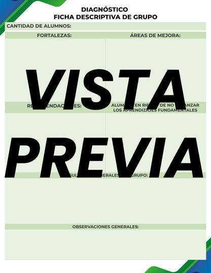 Agenda Formal Verde-azul MAESTRO Preescolar