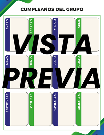 Agenda Formal Verde-azul MAESTRO Preescolar