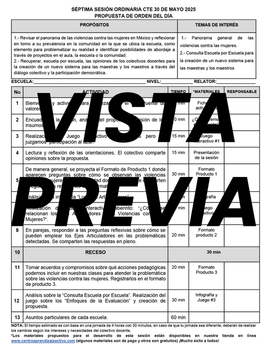 Propuesta Orden del Día CTE Sesión 7 Mayo 2025 Editable