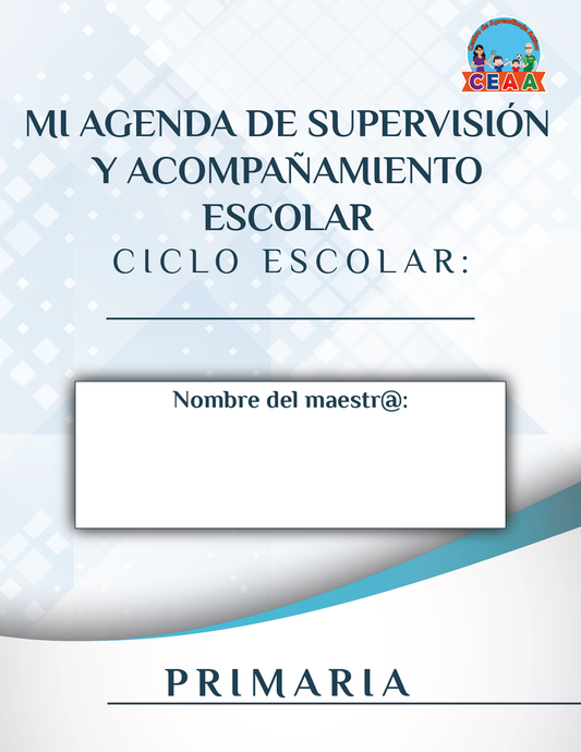 Agenda forma Azul SUPERVISOR Primaria