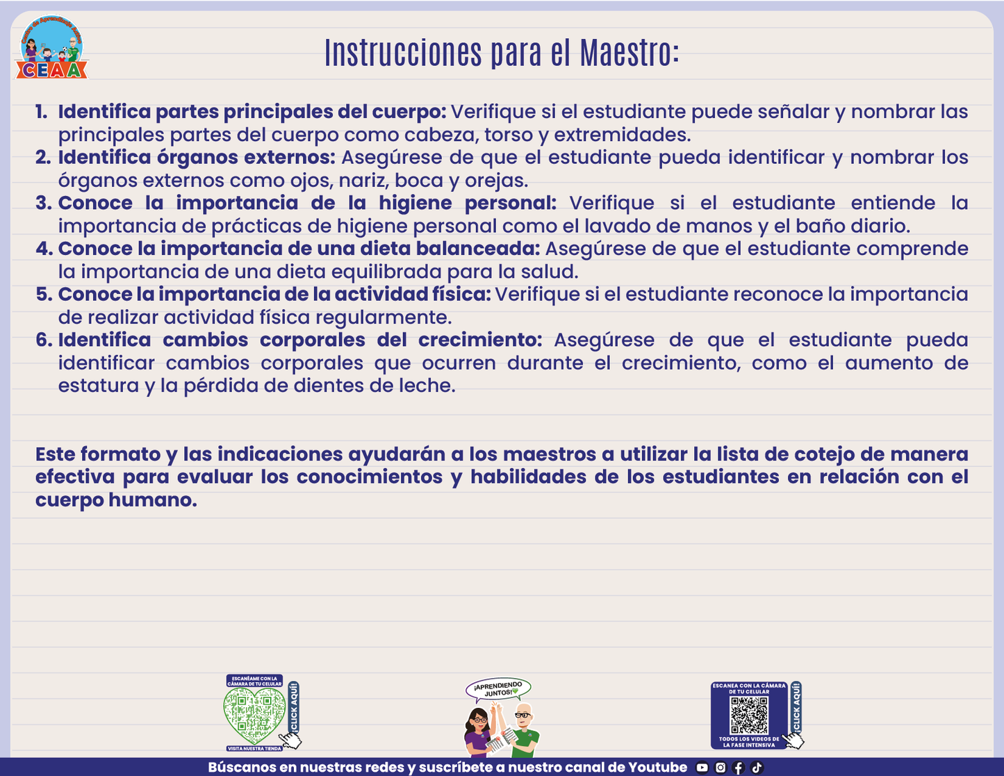 FASE 3: Saberes y pensamiento científico Cuerpo humano: estructura externa, acciones para su cuidado y sus cambios como parte del crecimiento.